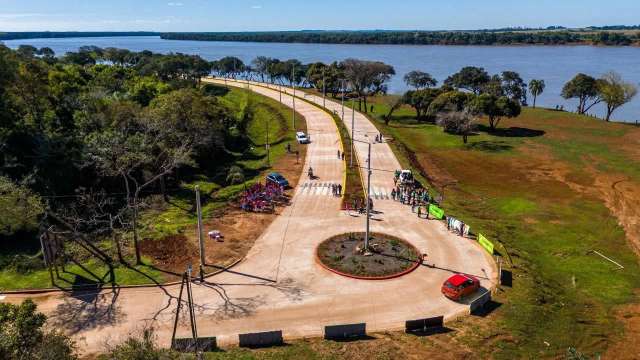 Inauguraron oficialmente el paseo costero de Santo Tomé
